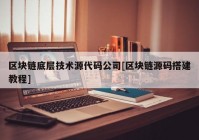 区块链底层技术源代码公司[区块链源码搭建教程]